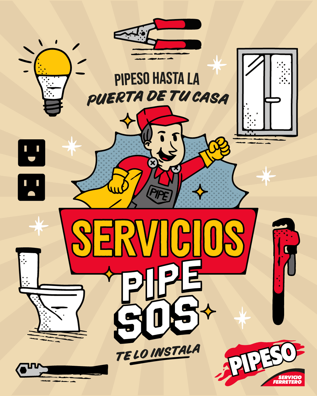 Servicios Pipe SOS: Pipeso hasta la puerta de tu casa, te lo instala