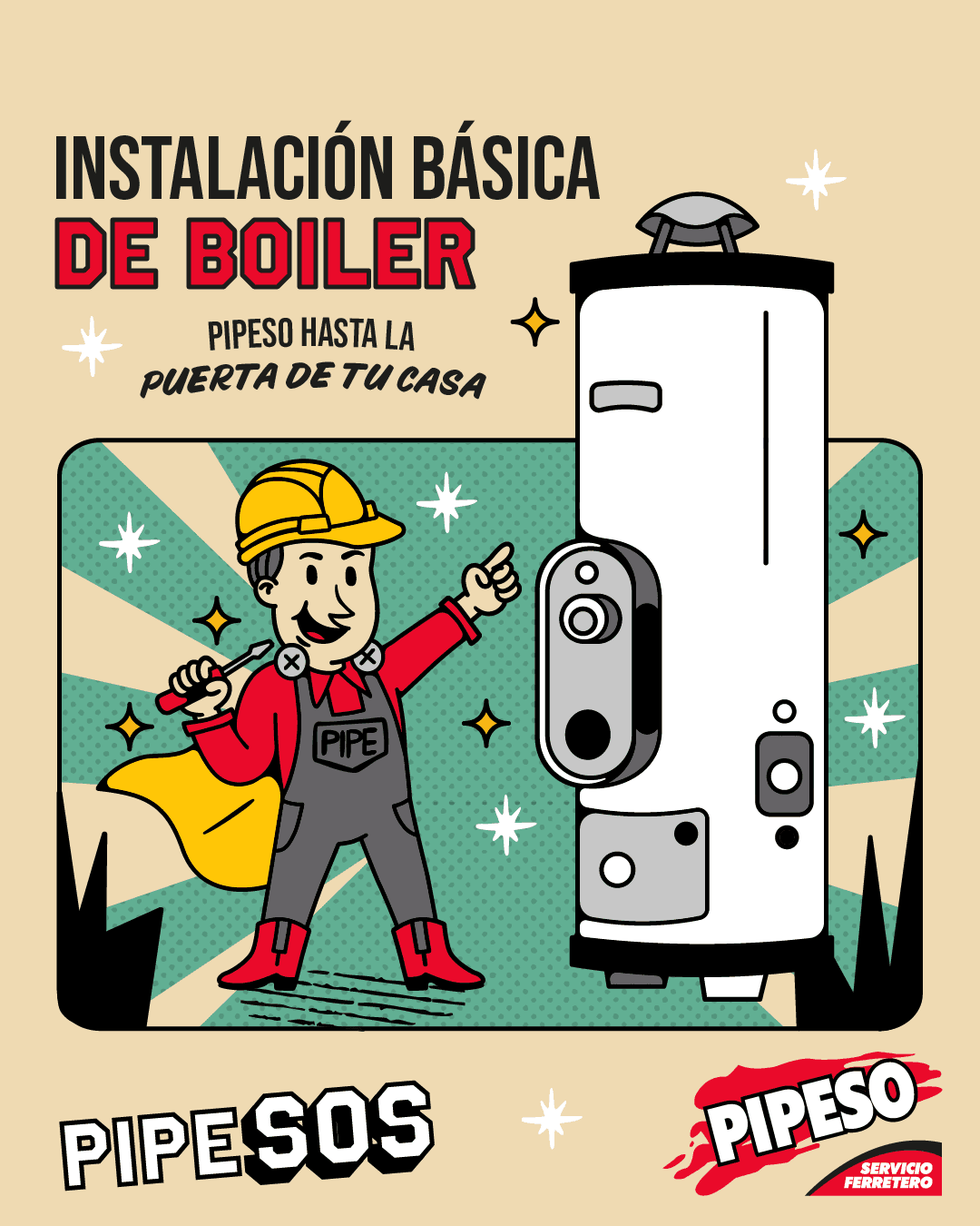 Instalación básica de boiler