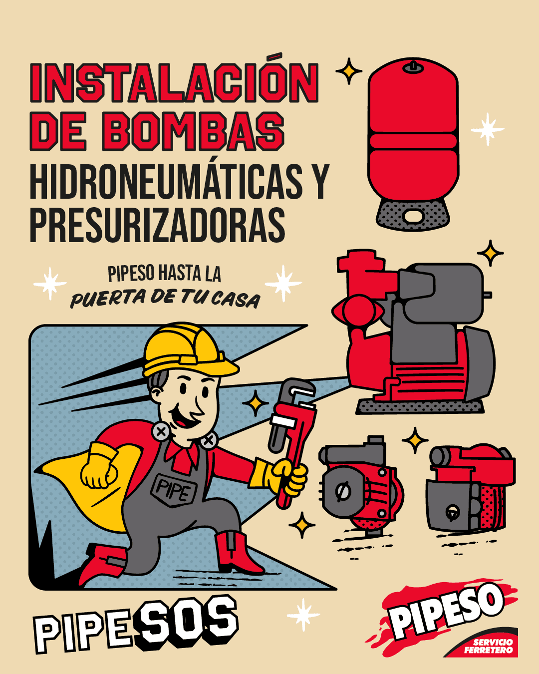 Instalación de bombas